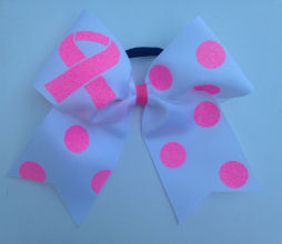 Polkadot Breast Cancer Bow